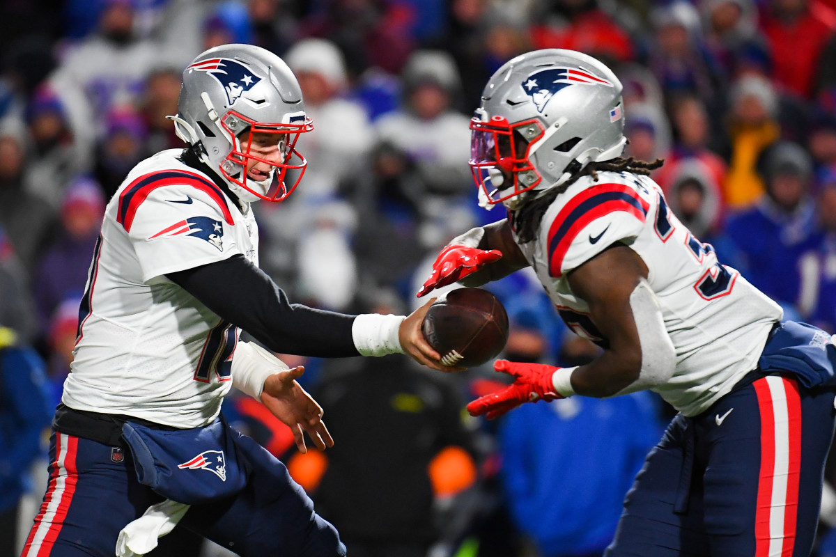Patriots QB Mac Jones and RB Rhamondre Stevenson